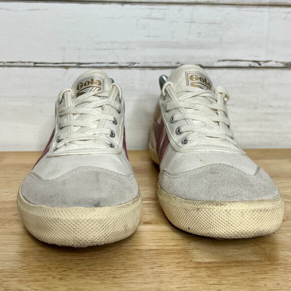 Gola Badminton Low Top Sneakers Dusty Rose Shoe Size 11 - Picture 4 of 11